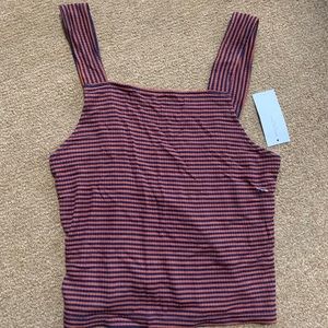 American Eagle striped crop top NWT